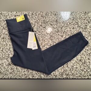 Navy Blue High-Waisted Leggings